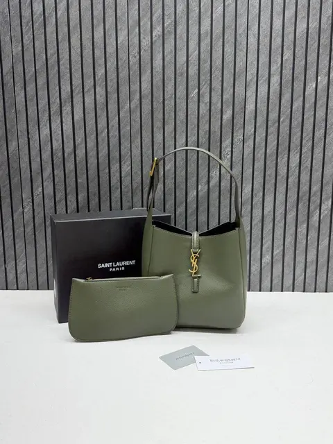 Ysl Saint Laurent Le 5 A 7 Hobo Shoulder Bag With Original Box & Dust Cover