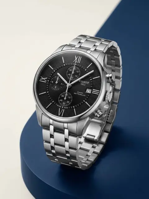 Tissot 1853 Chemin Silver-Black Heavy Quality