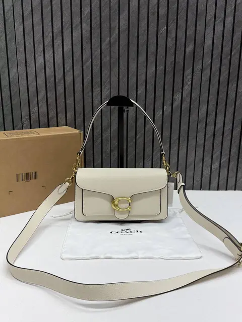 Coach Tabby 26 Highend Quality White With Original Box & DustCover With Branding inside the flap 11 Highend