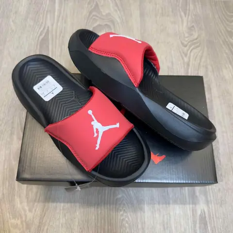 Air Jordan Franchise Premium Red Black Slides