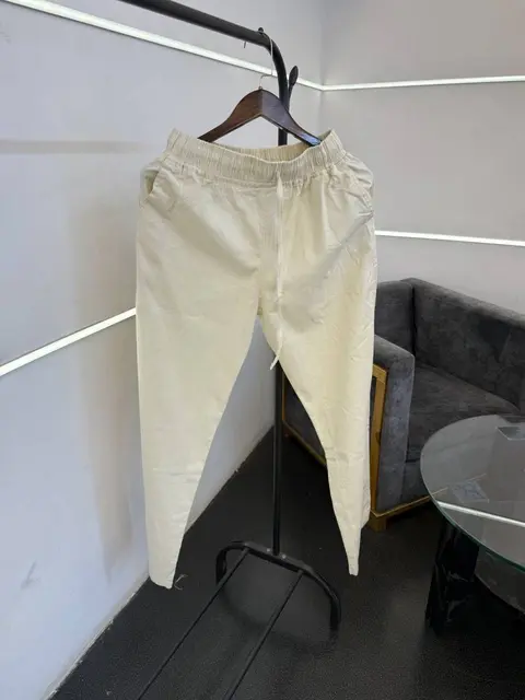 Zarra imported linen track trouser cream