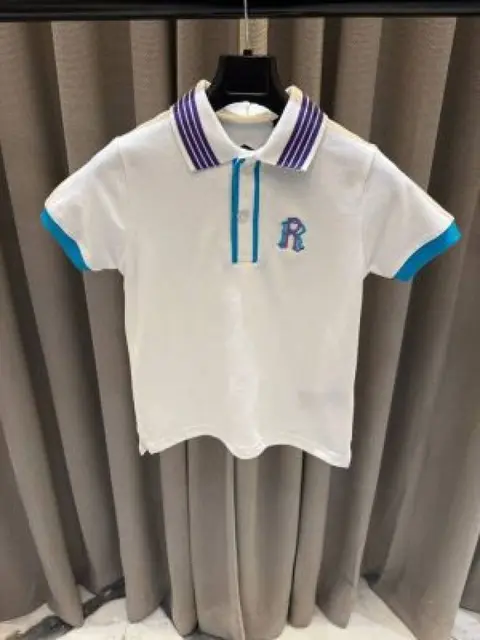No return Rare Rebbit imported kids Polo t-shirt white
