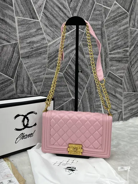 Chanel Le Boy Pink Gold With OriginalBox