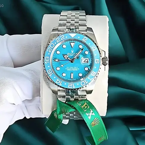 Rolex Oyster perpetual Gmt master Steel-Aqua Blue