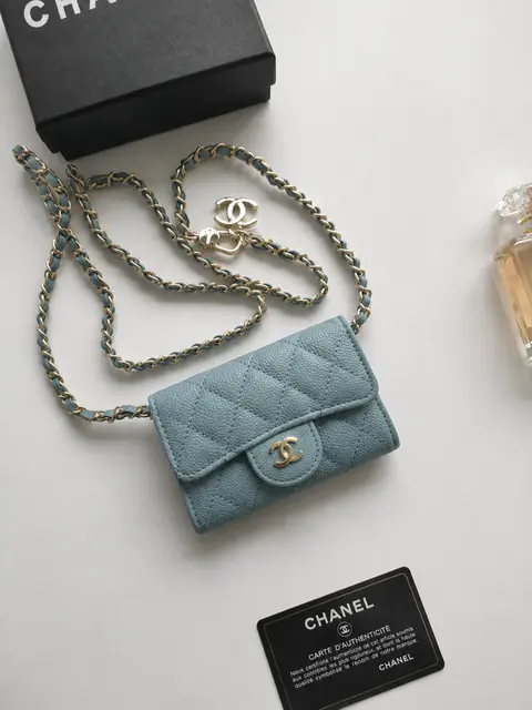 Chanel 02 Mini ChainWallet With OriginalBox DustCover Super Premium
