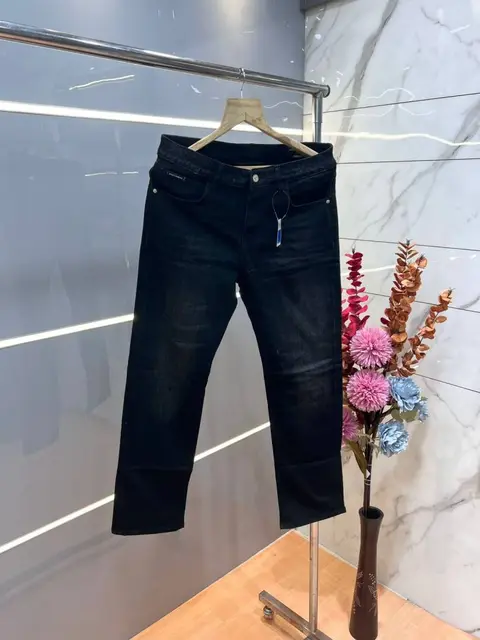 Dolce and Gabbana Green Shade Straight Fit Premium Imported Stretchable Lycra Fabric Denim with Metal Logo 3667