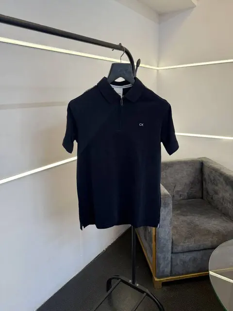 Calvin kline imported polo tshirt navy blue sale