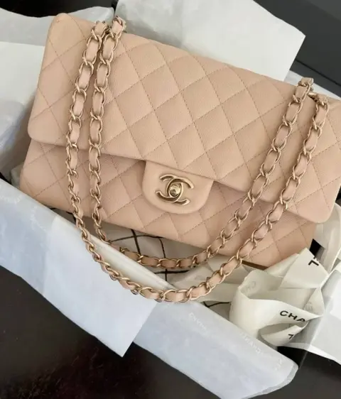 Chanel Jumbo Apricot Gold With OriginalBox