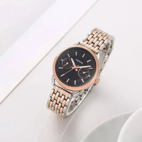 Fossil tailor multifunction 2 Tone Copper Black