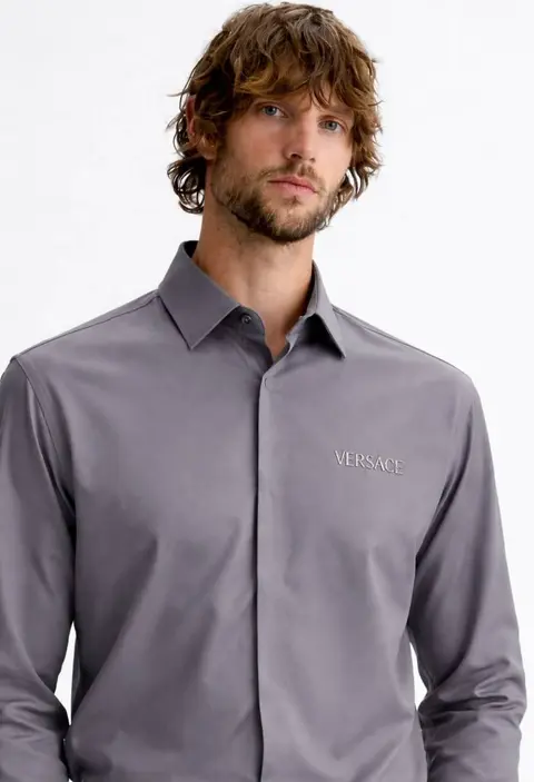 Versace IMPORTED STORE ARTICLE DIAMOND CHINA SHIRT