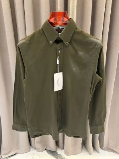 Calvin Kline Chest Logo Full Sleeves Shirt Green
