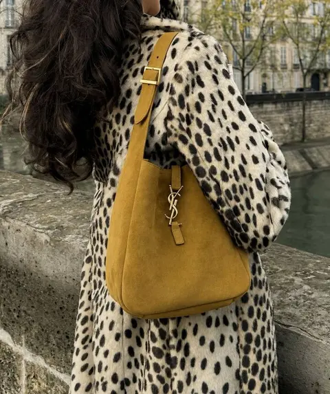 Ysl CB Hobo Suede Premium Shoulder Bag With Original Box & CarryBag
