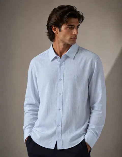 Armani Exchange IMPORTED STORE ARTICLE SHIRT LEELAN FABRIC