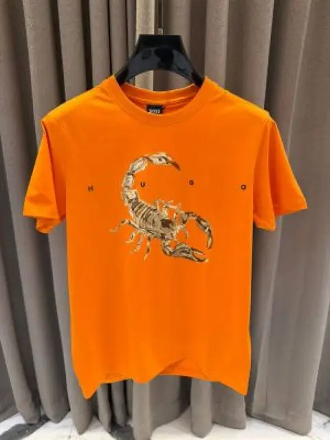 Boss impoted round neck t-shirt orenge