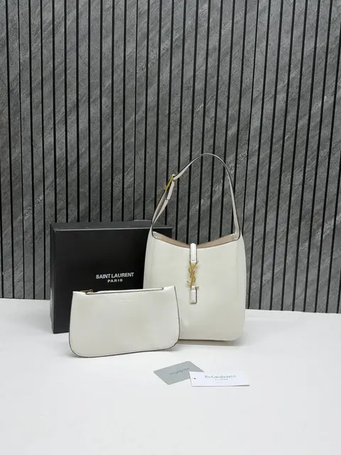 Ysl Saint Laurent Le 5 A 7 Hobo Shoulder Bag With Original Box & Dust Cover