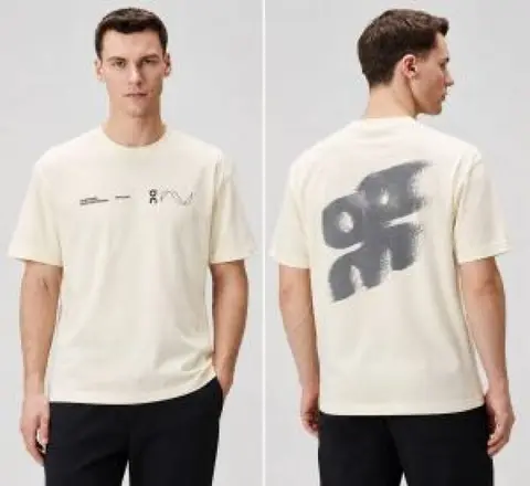 On Cloud Round Neck T-shirt Cream