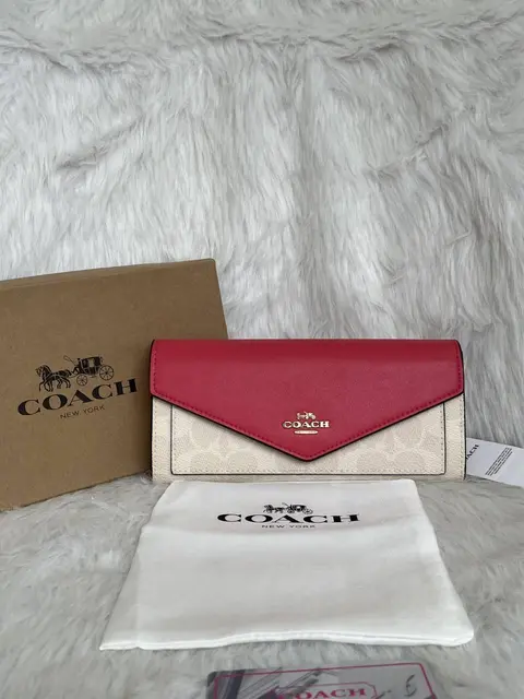 Coach 8-3 Premium quality zipper Wallet With Box Tags DustCover Highend Quality