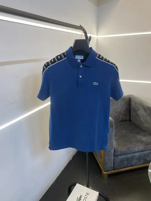 Lacoste imported box pack polo tshirt mid blue sale