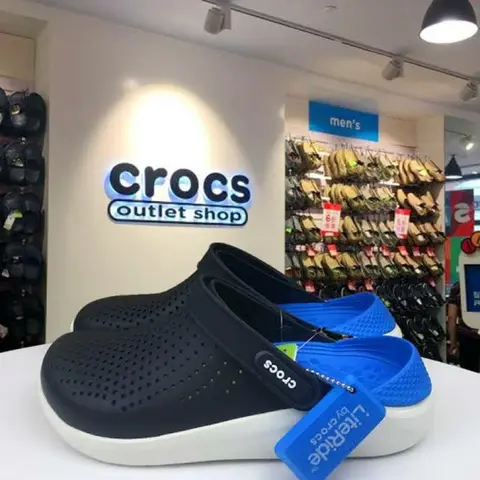 Crocs literide black blue orignal