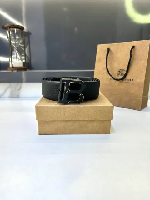 Burberry Black Gold Belt Fa 744