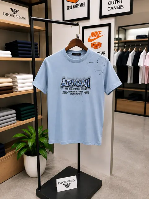 Armaa ni exchange turkey imported round neck tshirt grey