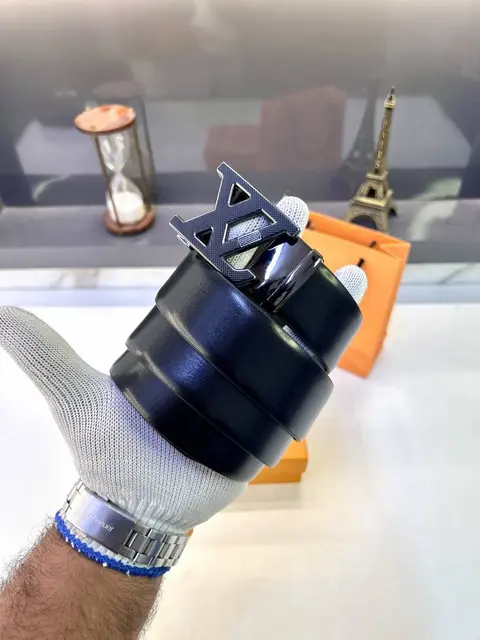 Louis Vuittion Grey Black Belt Fa 917