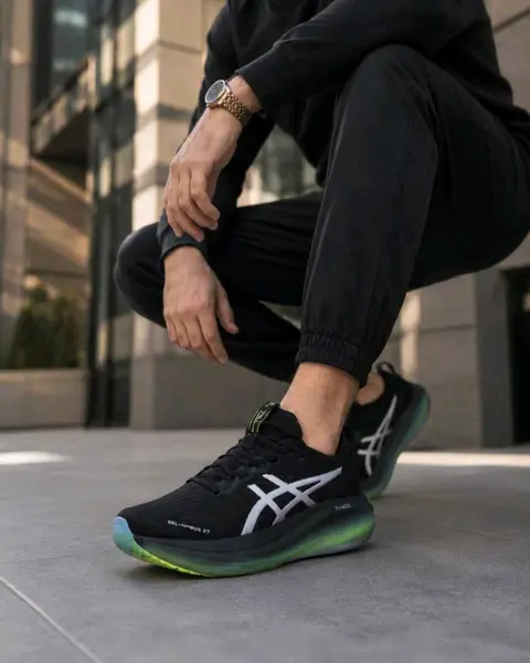 Asiccss. Gel Nimbus 27 Black Neon Green