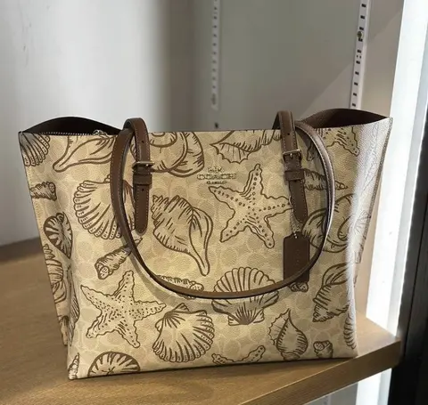 Coach Mollie Shell Edition Tote With OriginalBox DustCover SuperPremium
