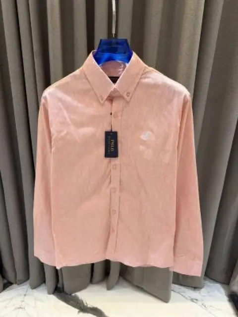 Ralph Lauren Chest Logo Full Sleeves Shirt Cream