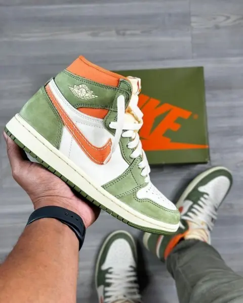 ...Nikke Air Jordan 1 High Retro OG Craft Celadon
