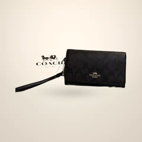 Coach 11-1 Premium 2 Fold Wallet With Original Box DustCover Tags