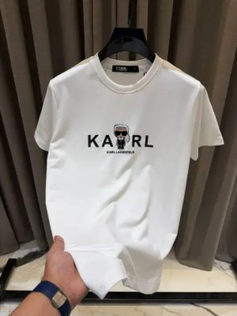 KARLL LAGERFIELD ROUND NECK IMPORTED TSHIRT WHITE