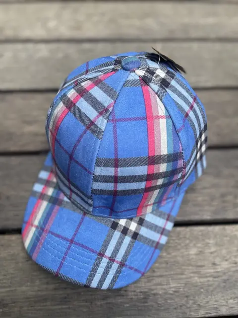 Burberry chex Blue kids Premium unisex cap (with box) 334