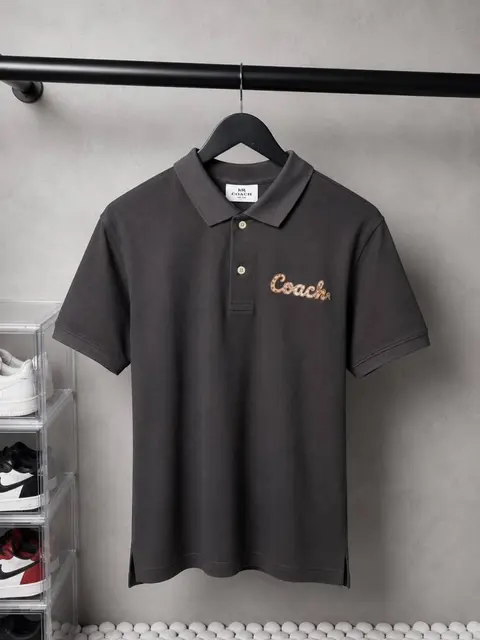 Coach Premium Polo T shirt with OG box packaging 1820 Sale-offer VS1000
