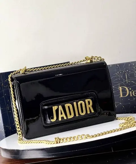 Dior JAdiyor Logo Leather Flap Bag With OriginalBox