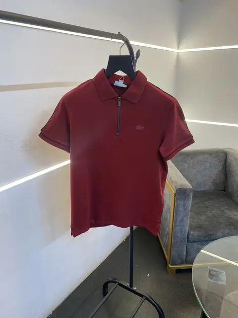 Lacoste imported polo tshirt maroon sale