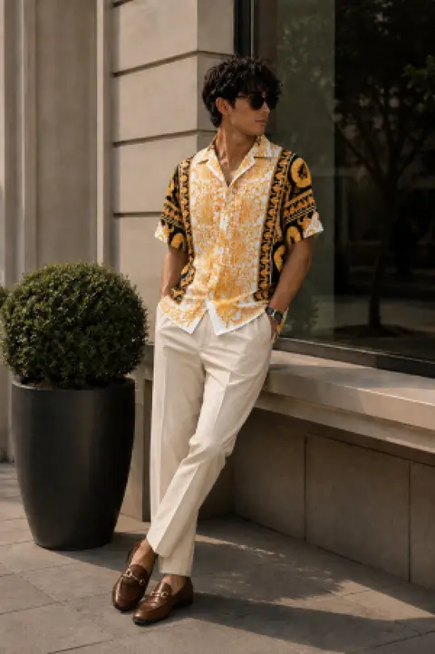 Versace Borocoo Imported Half Premium Shirt