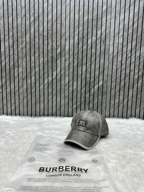 Burberry 11 Highend Premium Graphite Unisex Cap With Original Polly bag