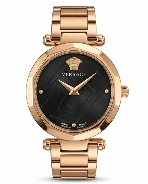 Versace heritage rose gold black dail