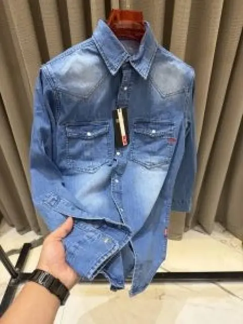 Diesel Denim Shirts Denim Blue