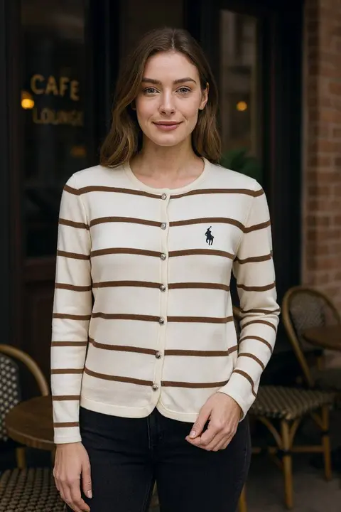 RL Polo SweatShirt Cream S83-CR