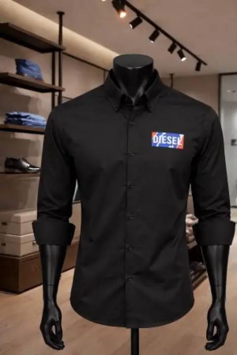 Diesel imported Full Sleeves Shirt Black