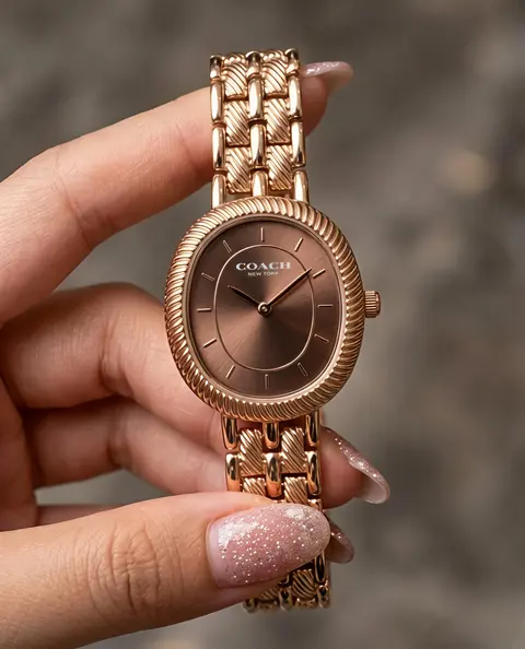 Coach Harlow Rose Gold Brown