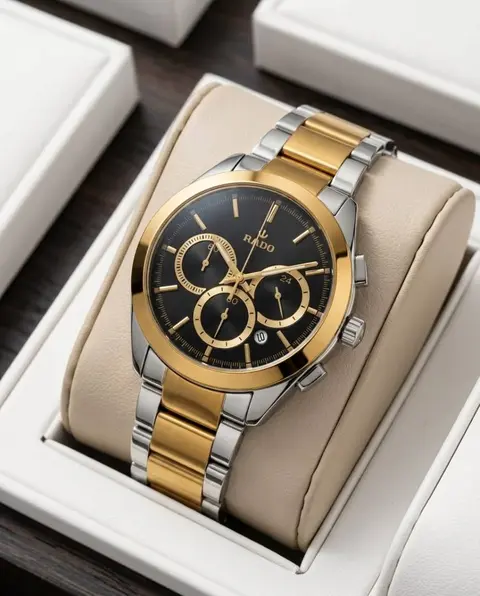 Rado HyperChrome Chronograph 2Ton-Gold-Black