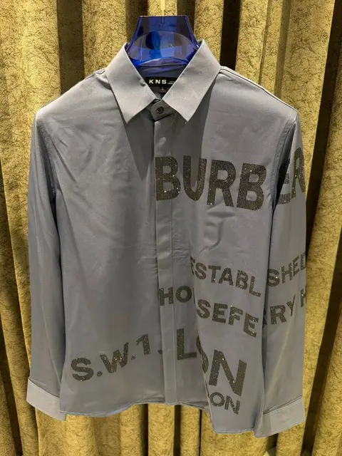 Burberrxy IMPORTED STORE ARTICLE CHINA FULL SLEEVES SHIRT