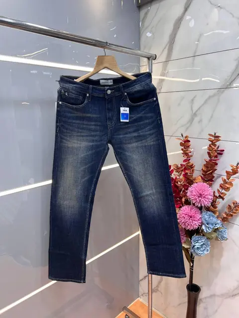 Ck Green Shade Premium Imported Stretchable Lycra Fabric Straight Fit Denim with Embroidered Logo 3134