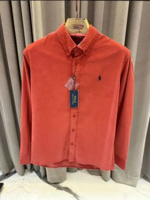 Ralph LAAUREN COUDROY SHIRTS ORANGE