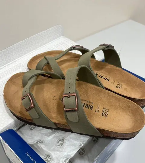 Birkenstock Mayari Birko Flor Olive Green