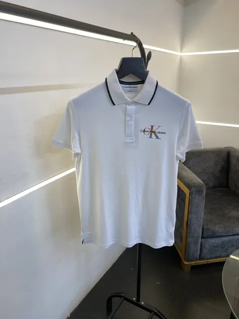 Calvin kline imported polo tshirt white