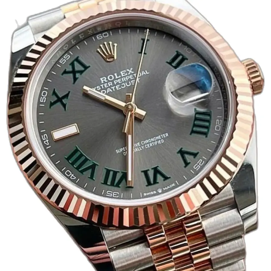 Rolex Date Just BatterySwift Movement - dial close-up
